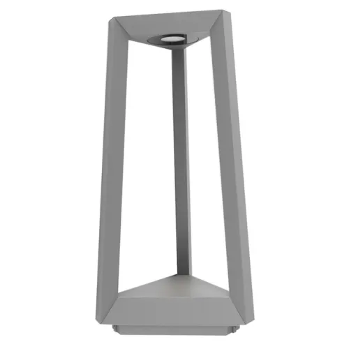 Balizador Led Alumínio 12w 3000k Ip65 37x16cm Lume - CINZA ESVERDEADO