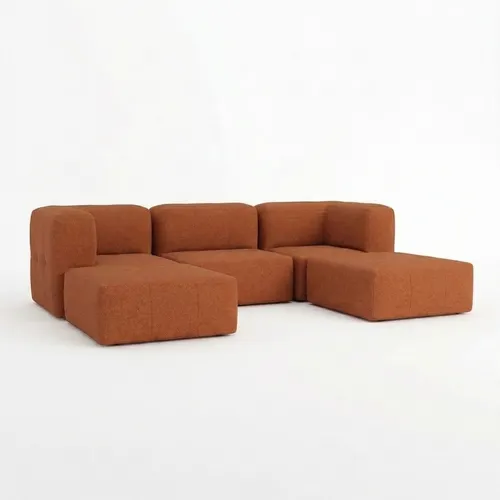 Lounge de 5 Puffs Modulares