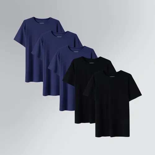 Kit 5 Tech T-Shirt Heavy Slim Camiseta Modal Masculina