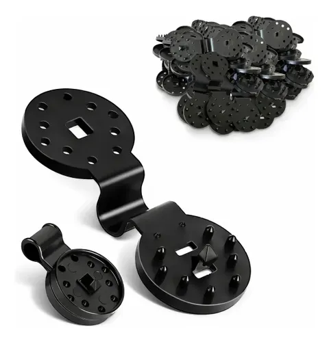 Kit 50 Clips Presilha para Prender Tecido Tela de Sombrite Preto