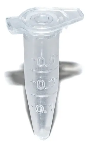 Microtubo Modelo Flaconete Cônico 0,5ml - Pc 1000 Uni