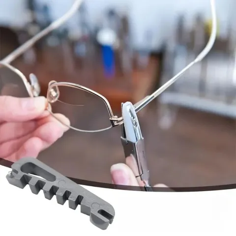 Ferramenta Portátil para Reparo de Óculos: Ajuste de Apoio Nasal e Dobragem de Hastes para Cuidados Oculares Domésticos, Compatível com Óculos