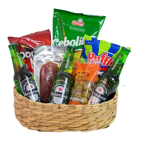 Kit Heineken com Petiscos Salgadinhos e Azeitonas