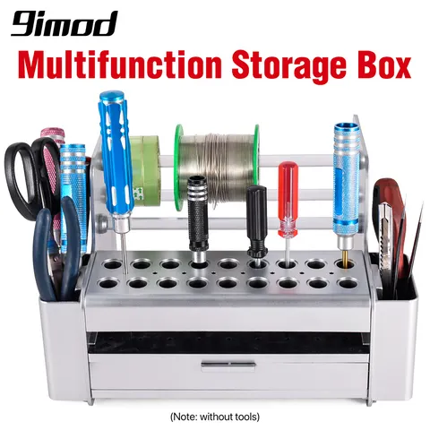 9imod suporte de rack de armazenamento de chave de fenda organizador multifuncional kit de ferramentas de reparo rc suporte de mesa para chave de fenda sextavada cruzada