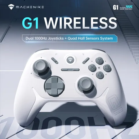 Machenike g1 controlador de jogo sem fio com 1k taxa de pesquisa efeito hall gatilho joystick para nintendo switch pc ios android