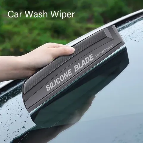 Rodo de silicone macio sem arranhões, prático, ferramentas para envoltório de carro, limpador de janela de água, lâmina de secagem, raspador de filme limpo, acessórios
