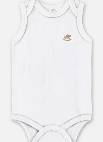 Body Regata em Suedine Unissex para Bebê (Branco) Up Baby