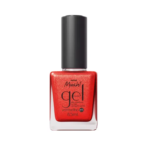 Esmalte Muah Gel Vermelho N.1 8,5ml
