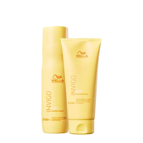 Kit Shampoo 250ml e Condicionador 200ml Wella Professionals Invigo Sun