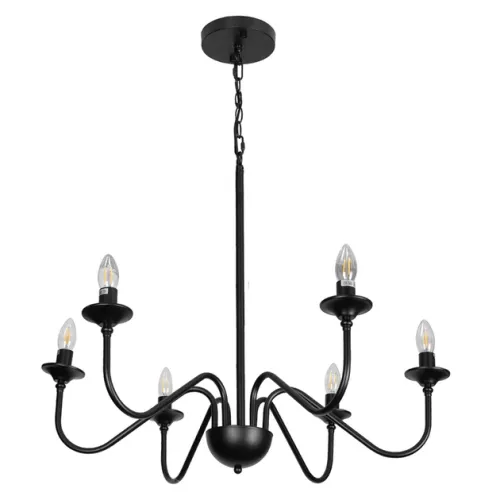 Lustre Metal Preto Fosco Colonus
