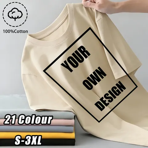 Camiseta Personalizada Masculina 100% Algodão, Camiseta Customizada com Seu Design, Logo ou Texto, Presente para Casais