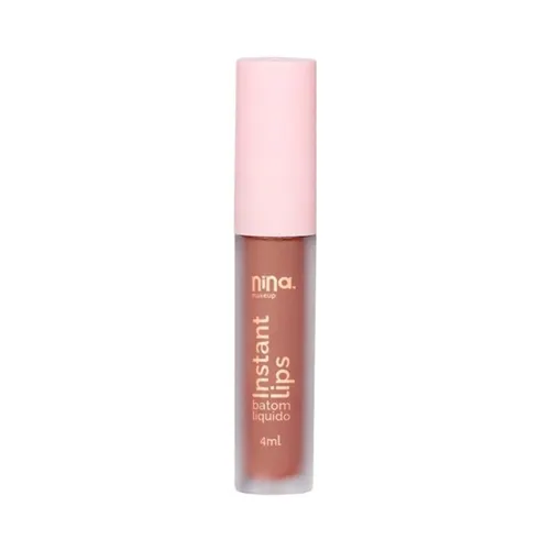 Batom Líquido Nina Makeup Matte Instant Lips Principio