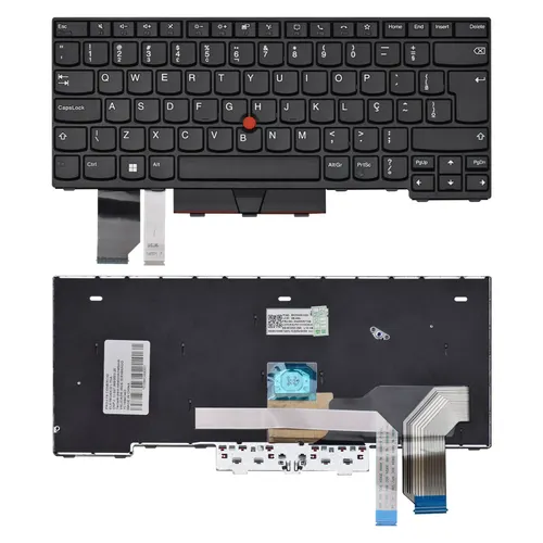 Teclado para Notebook Lenovo Thinkpad 21C6000UBO ABNT2 Preto