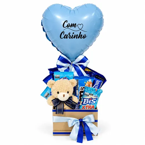 Cesta de Chocolates Candy Blue