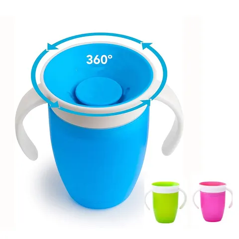 Copos mágicos para bebês, podem ser transformados, copo para aprender a beber, à prova de vazamento, copo de água para crianças, 240ml, copo de aprendizagem para bebês