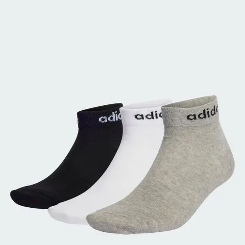 Meias Finas Linear Ankle 3 Pares Unisex adidas