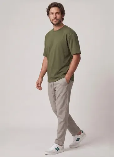 Camiseta Masculina Manga Curta em Algodão (Verde) Just Basic