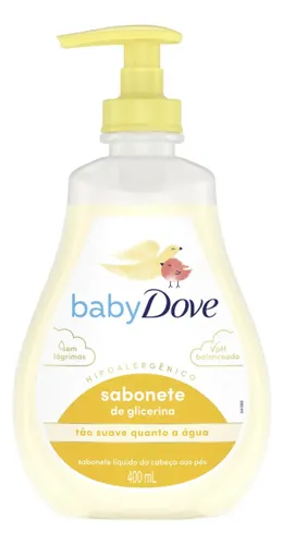 Baby Dove Sabonete Liquido de Glicerina Hidratação Glicerinada 400 ml
