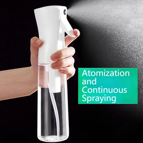 Garrafa de spray contínua de alta pressão, cuidados com o cabelo, maquiagem, reabastecimento de água, garrafa separada, prensa, spray de névoa