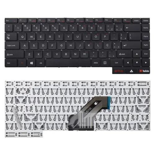 Teclado para Notebook Part Number SCDY-315-18-1 ABNT2 Preto