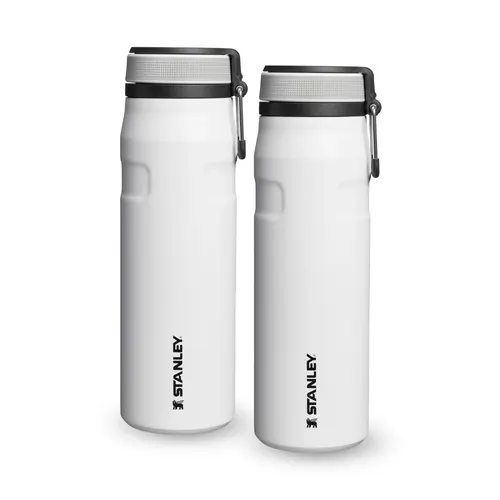 Kit 2 Garrafas Térmicas Twist Flip Stanley 1913 Chalk  710ML