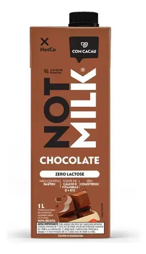 Bebida Vegetal Chocolate Not Milk Caixa 1l