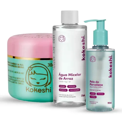 Kit Rotina Basica Kokeshi