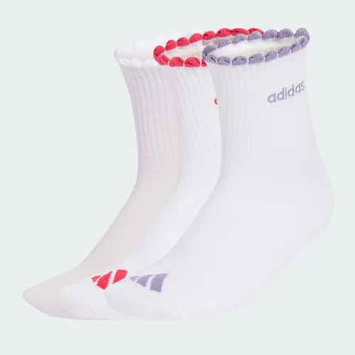 Pacote de 3 Pares de Meias de Cano Médio para Mulheres Mulher adidas