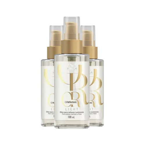 Kit Wella Oil Reflections Light 3 Oleo 100 ml