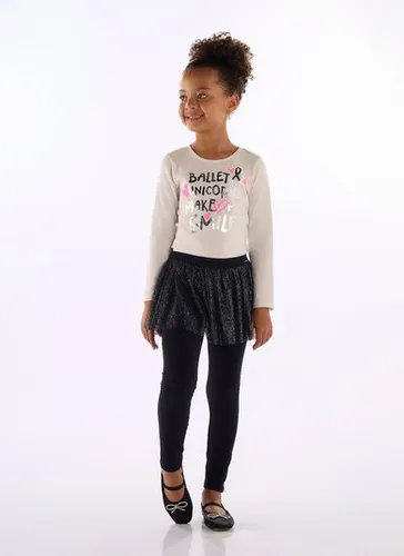Blusa de inverno infantil com estampa fofa Off White
