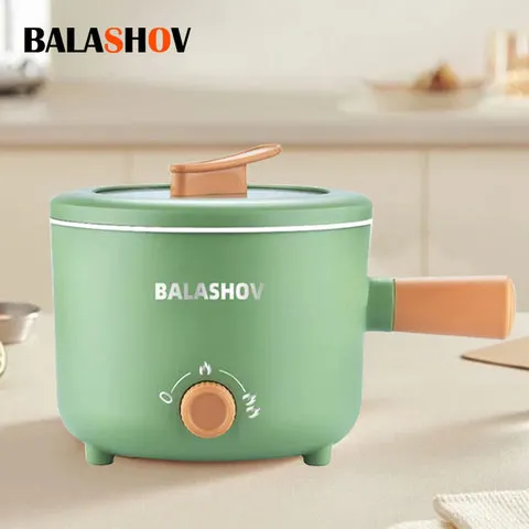 Panela elétrica aparelho de cozinha dupla camada casa para panela quente cozinhar sopa aquecedor multifuncional mini panelas antiaderentes