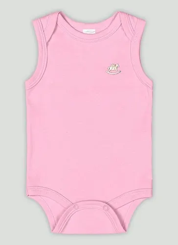 Body Regata em Suedine Unissex para Bebê (Rosa) Up Baby