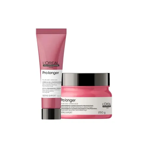 Kit Loreal Serie Expert Pro Longer Máscara 250 g e Leave-in 150 ml