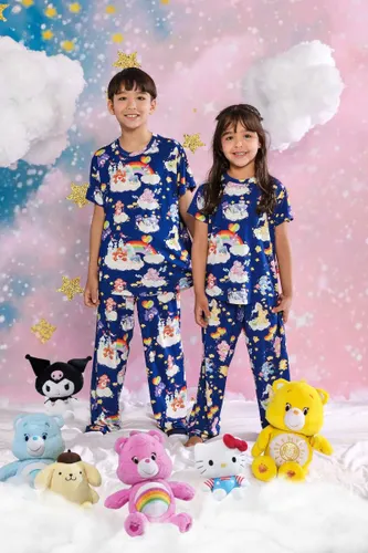 Calça Pijama Infantil Estampa Care Bears X Hello Kitty and Friends