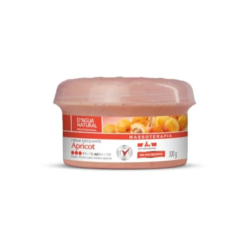 Creme Esfoliante Corpo D Agua Natural Apricot Forte Abrasão 300gr