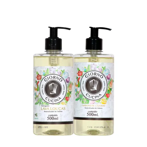 Kit Sabonete Líquido e Lava-louças Giorno Cucina 2 Produtos