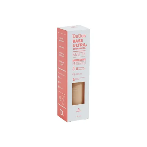 Base Facial Líquida Dailus Ultra Cobertura D2 Claro