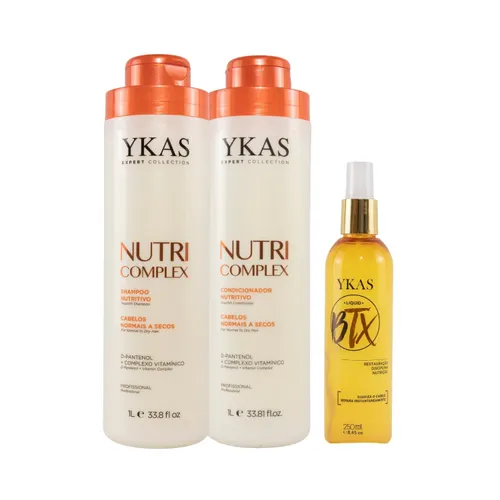 Kit Ykas Nutri Complex Trio Grande + Botox Capilar Líquido
