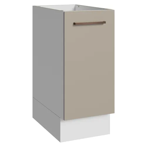 Balcão de Cozinha 35 cm 1 Porta (Sem Tampo) Branco/Crema Agata Madesa