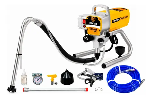Máquina de Pintura Airless 1,5Hp 1100w 3000psi com Mangueira Pistola e Acessórios Profissional RAM100A Ramtor