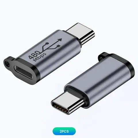 Adaptador USB C Tipo C para Micro e Mini USB Fêmea, Conversores para iPhone 14 13 Xiaomi Samsung, Adaptador de Carregador Lightning Masculino