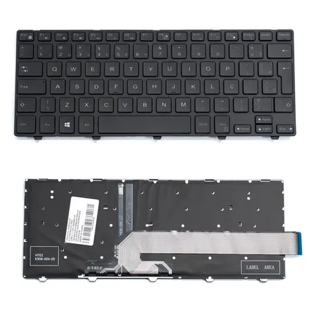 Teclado para Notebook compatível com Dell Part Number V147125BR1 ABNT2