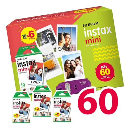 Filme Instantâneo Instax Mini, Branco – Pacote de 60 Unidades