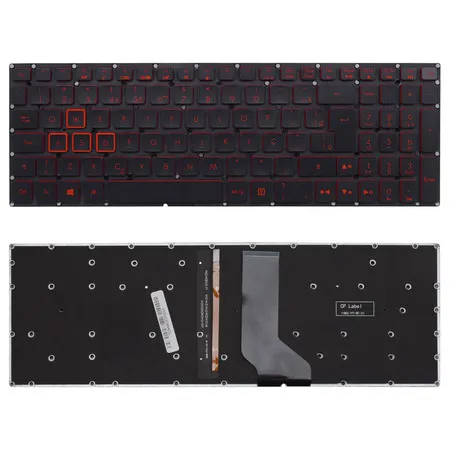 Teclado para Notebook compatível com Acer Nitro 5 AN515-52BW ABNT2