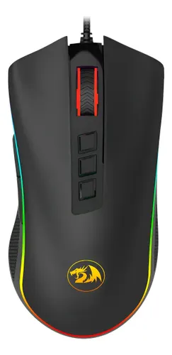 Mouse Gamer M711 Cobra Chroma Redragon com fio para Jogos 12.400 DPI com Led RGB Preto