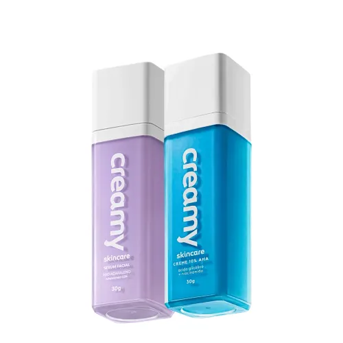 Kit Creamy Pro-Adapaleno Ácido Glicólico Sérum Creme Redutor (2 Produtos)