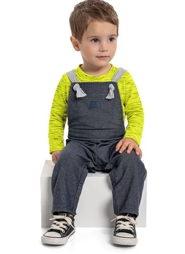 Conjunto Jardineira e Camiseta Bebê (Verde) Quimby
