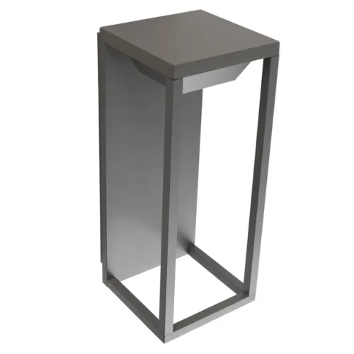 Arandela Led Alumínio 5w 3000k Ip54 Molde - CINZA ESVERDEADO