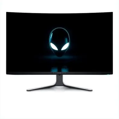Monitor Gamer Curvo Dell Alienware 32", 4K, 240Hz, 0.03ms, QD-OLED, DisplayPort e HDMI, Ajuste de Altura, Preto e Branco - AW3225QF