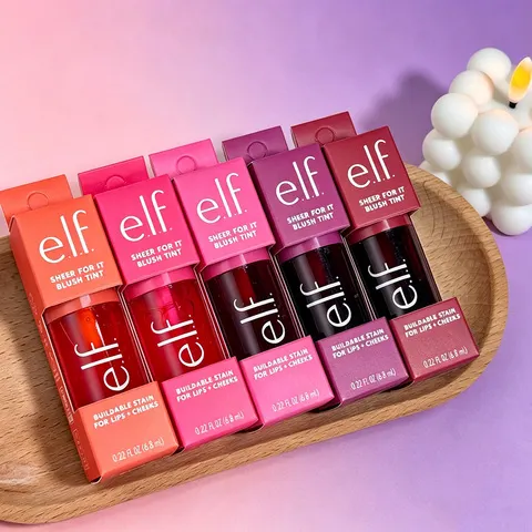 Elf Liquid Blush Highlighter Contouring Illuminating Shimmer Powder de secagem rápida, não pegajoso, maquiagem facial natural, textura suave